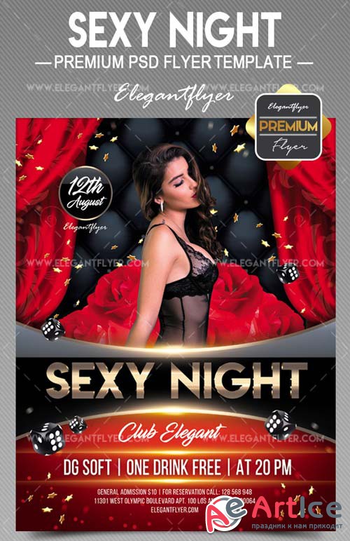 Sexy Night V11 2018 Flyer PSD Template