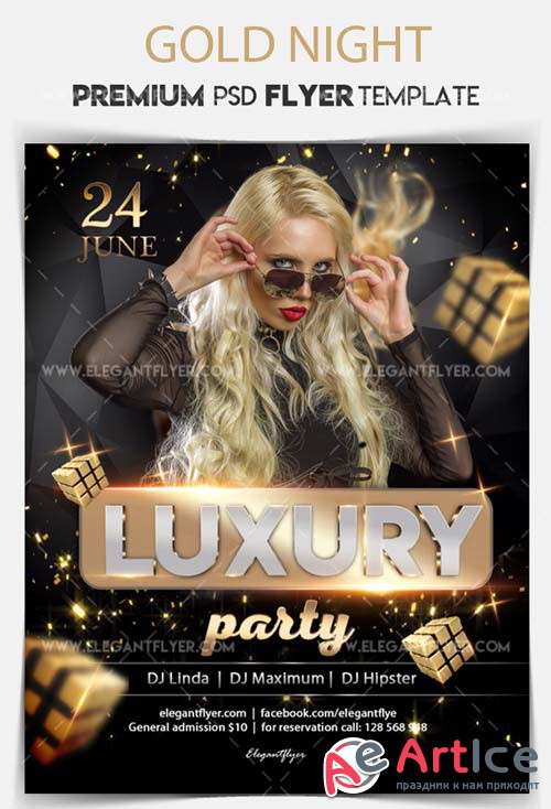 Luxury Party V5 2018 Flyer PSD Template