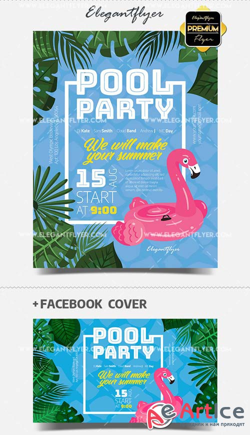 Pool Party V18 2018 Flyer PSD Template
