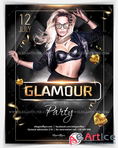 Glamour Party V18 2018 Flyer PSD Template