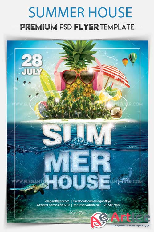 Summer House V34 2018 Flyer PSD Template