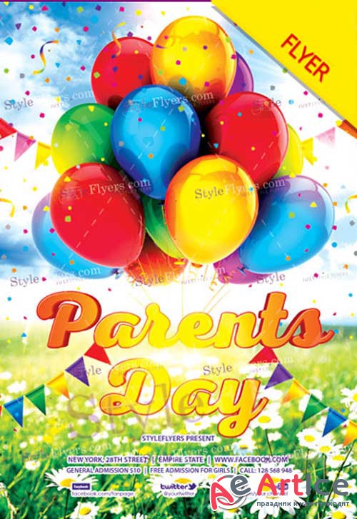 Parents Day V7 2018 Flyer PSD Template