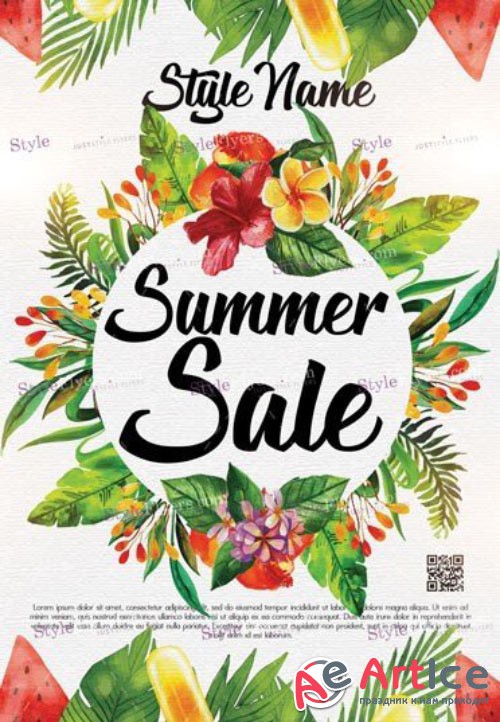 Summer Sale V19 2018 PSD Flyer Template