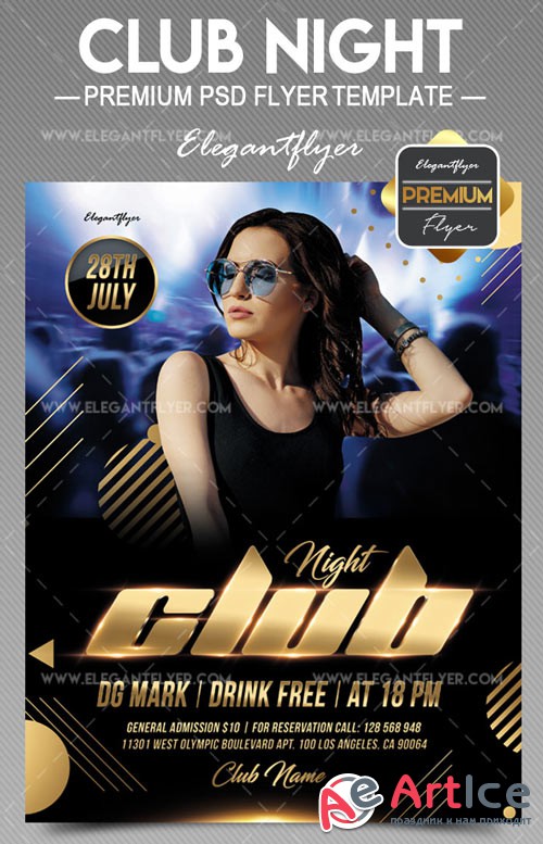 Club Night V31 2018 Flyer PSD Template
