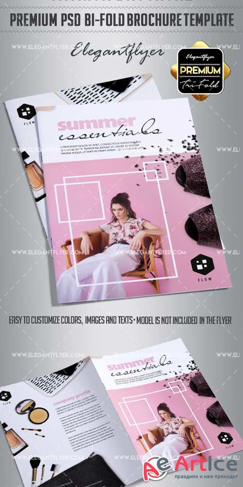 Premium Bi-Fold Brochure V22 2018 PSD Template