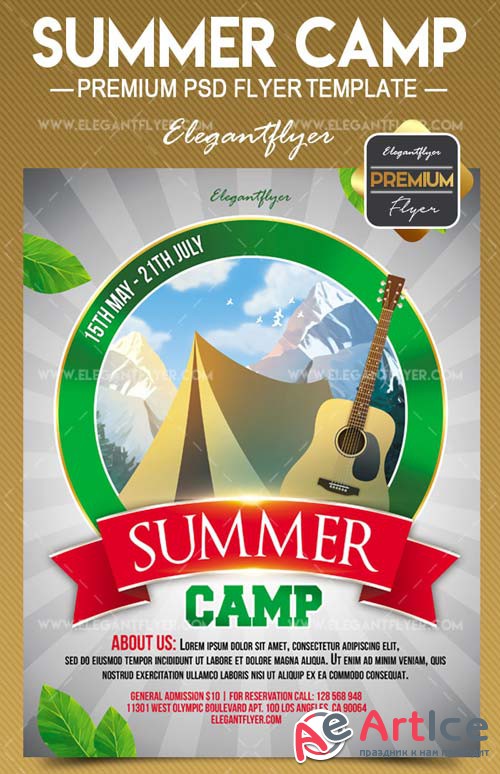 Summer Camp V14 2018 Flyer PSD Template