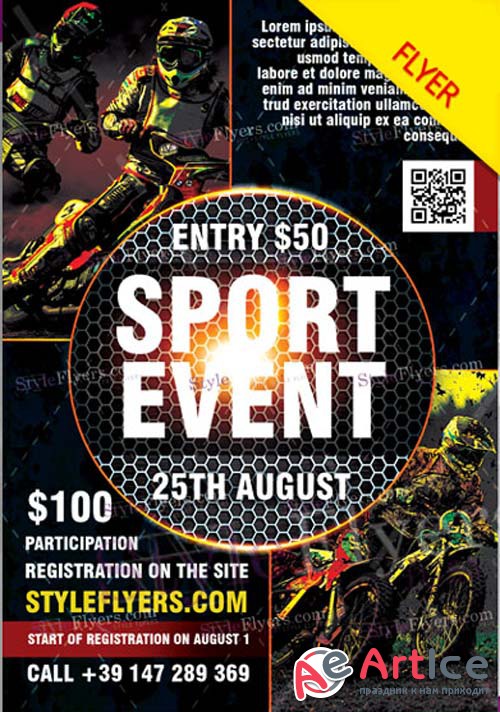 Sport Event V1 2018 Flyer PSD