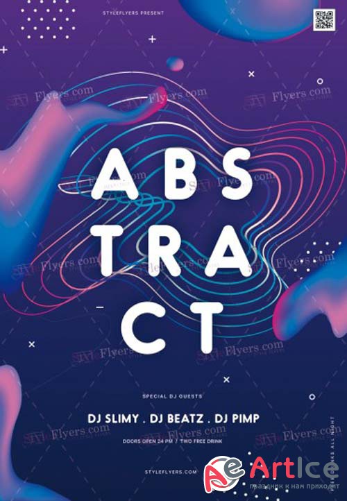 Abstract V17 2018 PSD Flyer Template