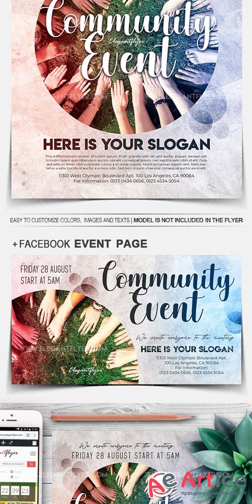 Community Event V5 2018 Flyer PSD Template