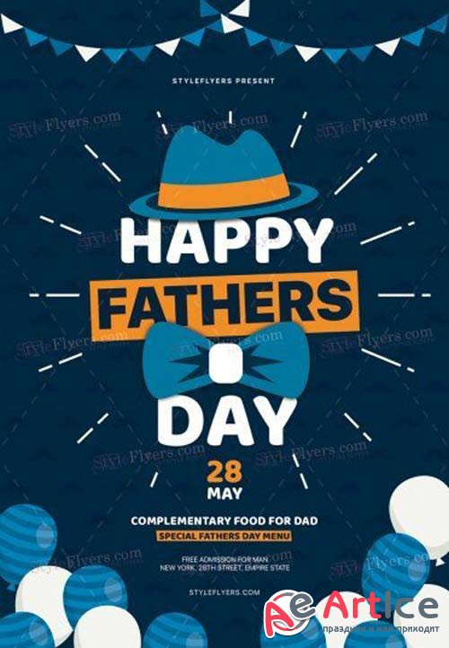 Fathers Day V27 2018 PSD Flyer Template