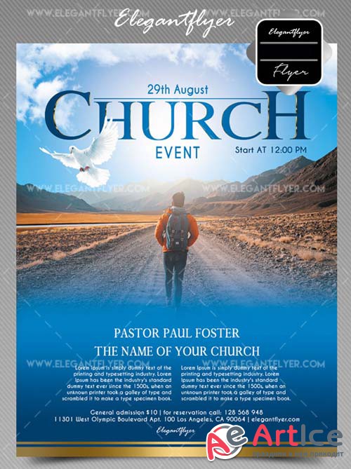 Church Event V28 2018 Flyer PSD Template