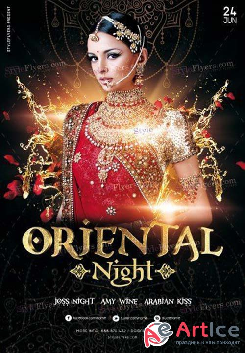Oriental Night V5 2018 PSD Flyer Template