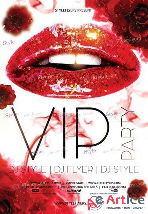 VIP Party V7 2018 PSD Flyer Template