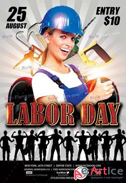 Labor Day V11 2018 PSD Flyer Template