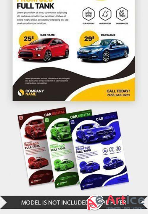 Car Rental V5 2018 PSD Flyer Template