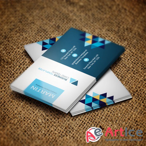 Rhombus - business card templates