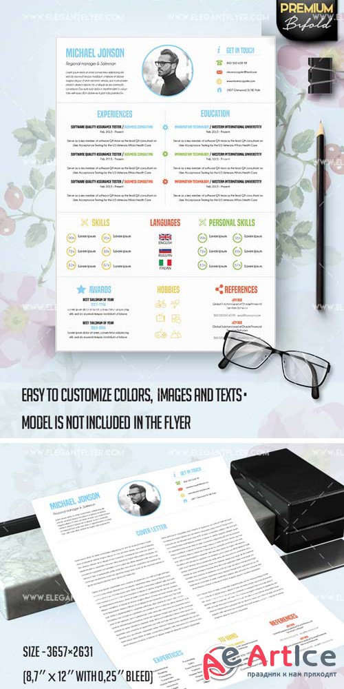 CV and Cover Letter V30 2018  PSD Template