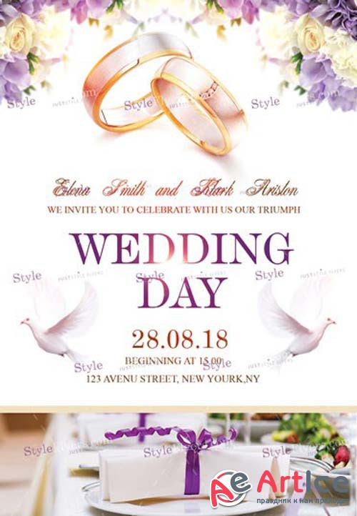 Wedding Day V43 2018 PSD Flyer Template