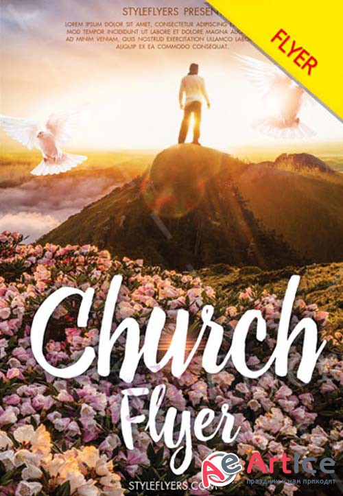 Church V18 2018 PSD Flyer Template