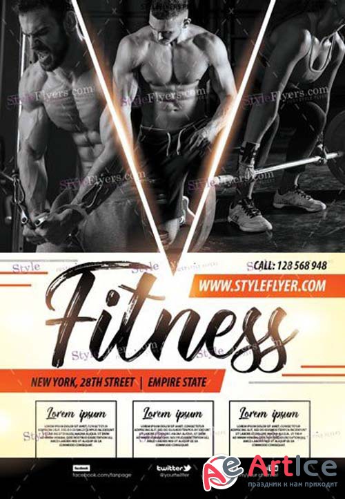 Fitness Flyer V50 2018 PSD template
