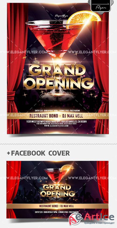 Grand Opening V19 2018 Flyer PSD Template