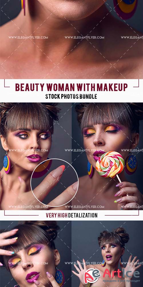 Stock Photos V4 2018 Bundle of Beauty Woman with Makeup  Beauty Girls Face