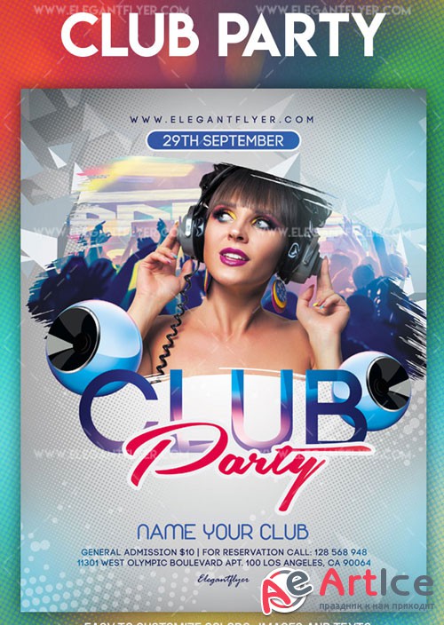 Club Party V45 2018 Flyer PSD Template