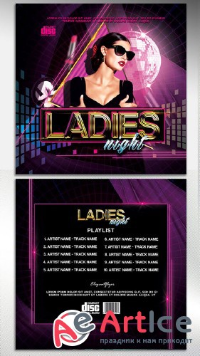 Ladies night V7 2018 CD Cover Template