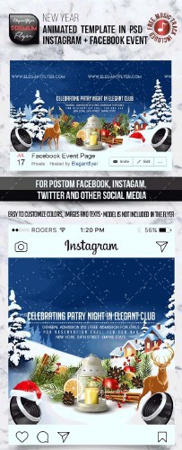 Animated Instagram V22 2018 + Facebook Flyer Template