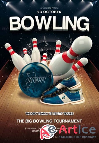 Bowling V15 2018 PSD Flyer Template