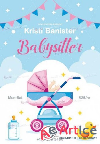 Babysitting V33 2018 PSD Flyer Template