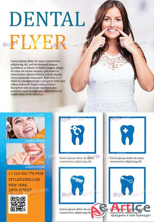 Dental V29 2018 PSD Flyer Template