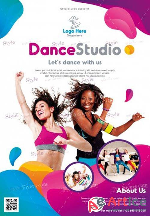 Dance Studio V9 2018 PSD Flyer Template
