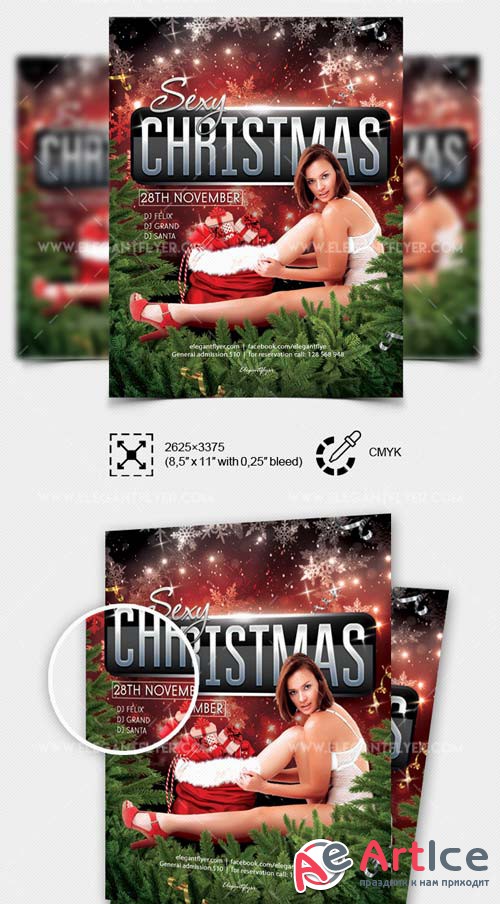 Sexy Christmas V14 2018 Flyer PSD Template