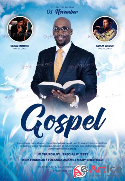 Gospel V17 2018 PSD Flyer Template