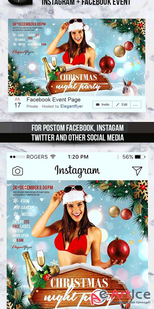 Animated Instagram V27 2018 + Facebook Flyer Template