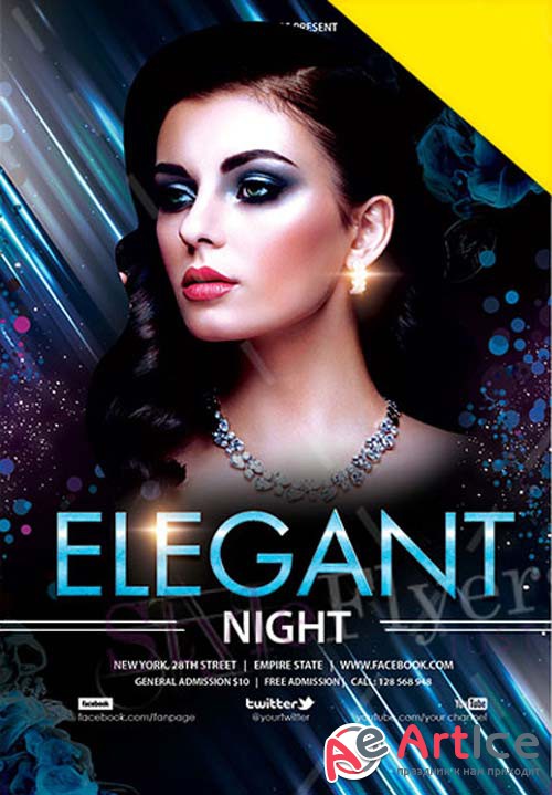 Elegant Night V28 2018 PSD Flyer Template