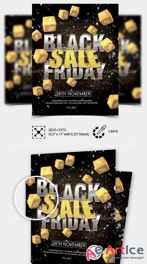 Black Friday Sale V33 2018 PSD Flyer Template