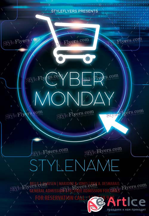 Cyber Monday V30 2018 Flyer PSD Template