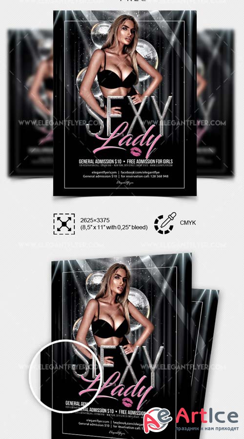 Sexy Ladys Night V55 2018 PSD Flyer Template
