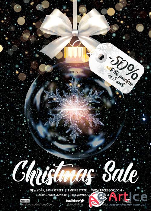 Christmas Sale V68 2018 PSD Flyer Template