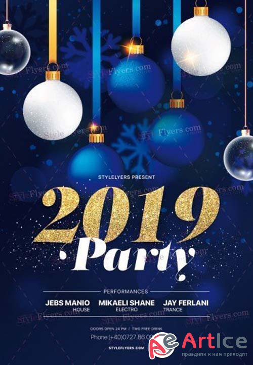 2019 Party V74 2018 PSD Flyer Template