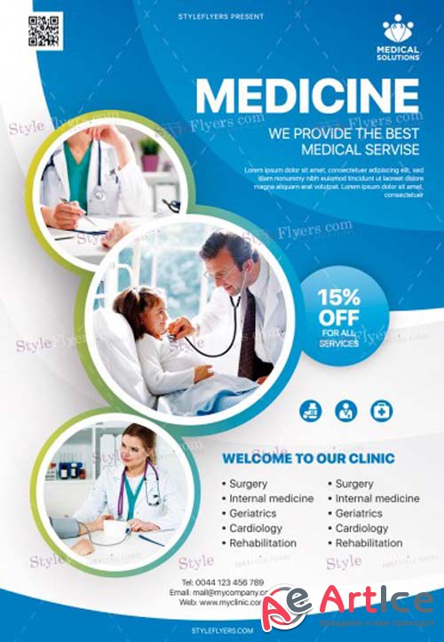 Medical Care V1 2019 PSD Flyer Template