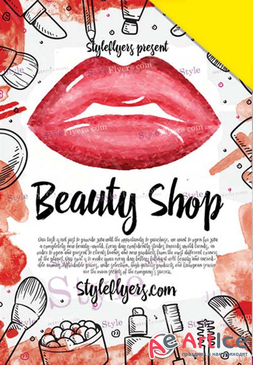 Beauty Shop V1 2019 Flyer PSD