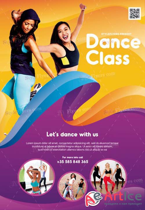 Dance Class V1 2019 PSD Flyer Template