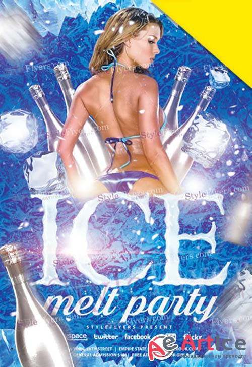 Ice Melt Party V1 2019 Flyer PSD
