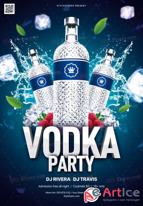 Vodka Party V1 2019 PSD Flyer Template