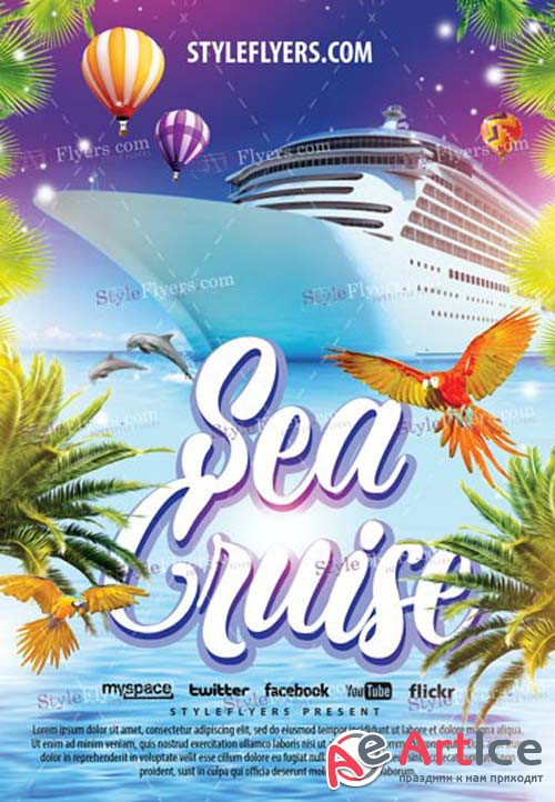 Sea Cruise V1 2019 PSD Flyer Template