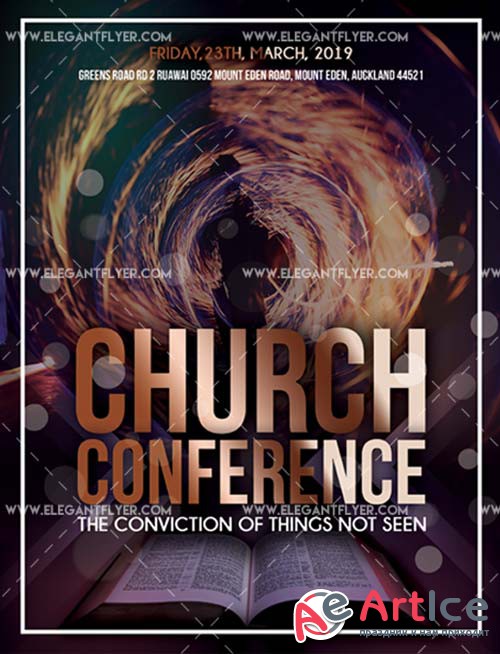 Church Event V2 2019 PSD Flyer Template + Facebook Cover + Instagram Post