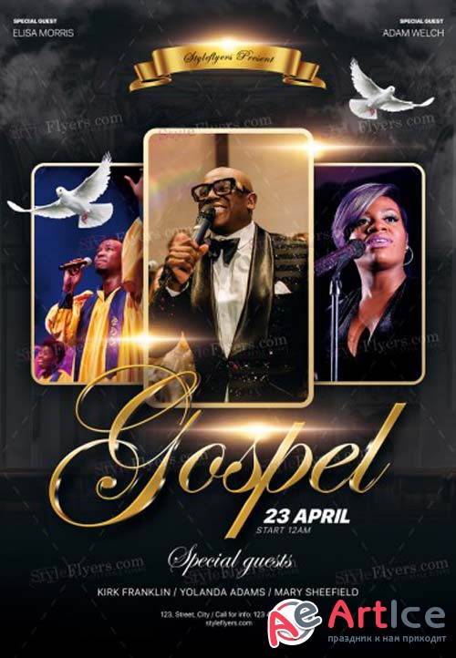 Gospel V3 2019 PSD Flyer Template